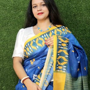 সেমি মসলিন সিল্ক শাড়ি